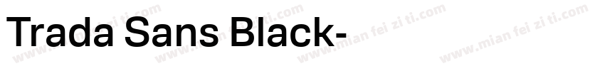 Trada Sans Black字体转换